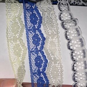 53 Yards of Assorted Lace Fabric Bundle 1/2 inch